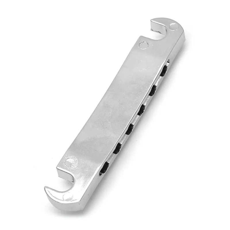 A Set Chrome String Bridge Saddle Tune-O-Matic Bridge Tailpiece for GB LP Style Electric Guitar Parts Accessories