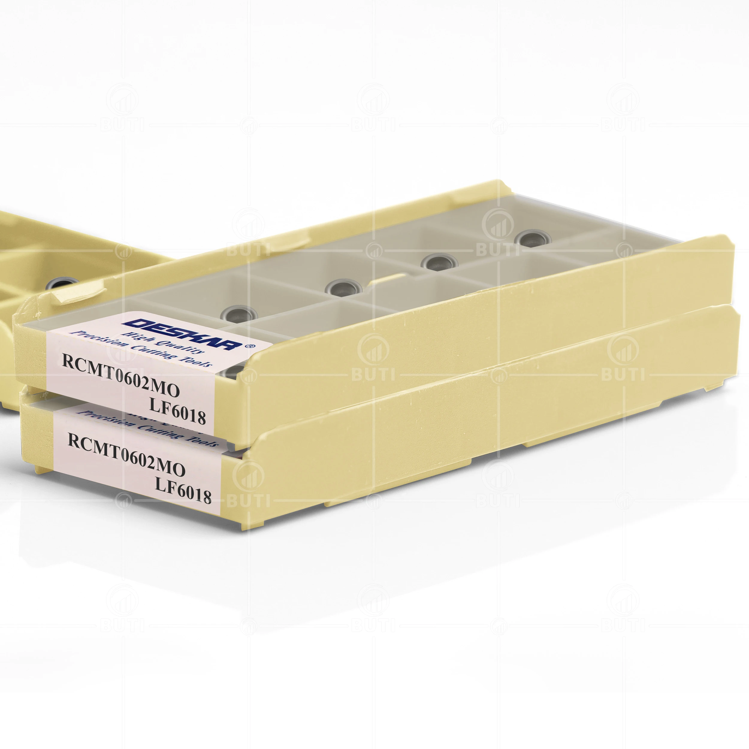 Imagem -04 - Deskar-cnc Torno Fresando Ferramenta de Torneamento Corte Carbide Insert End Mill para Aço Inoxidável 100 Original Rcmt0602mo Lf6018