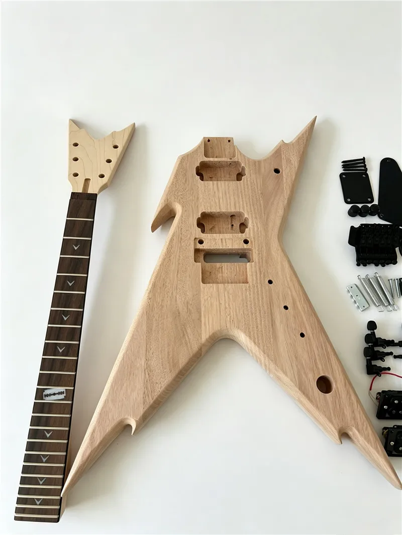 Customized Double Rockings Special-Shaped 6 Strings Electric Guitar,Mahogany Body BJ886