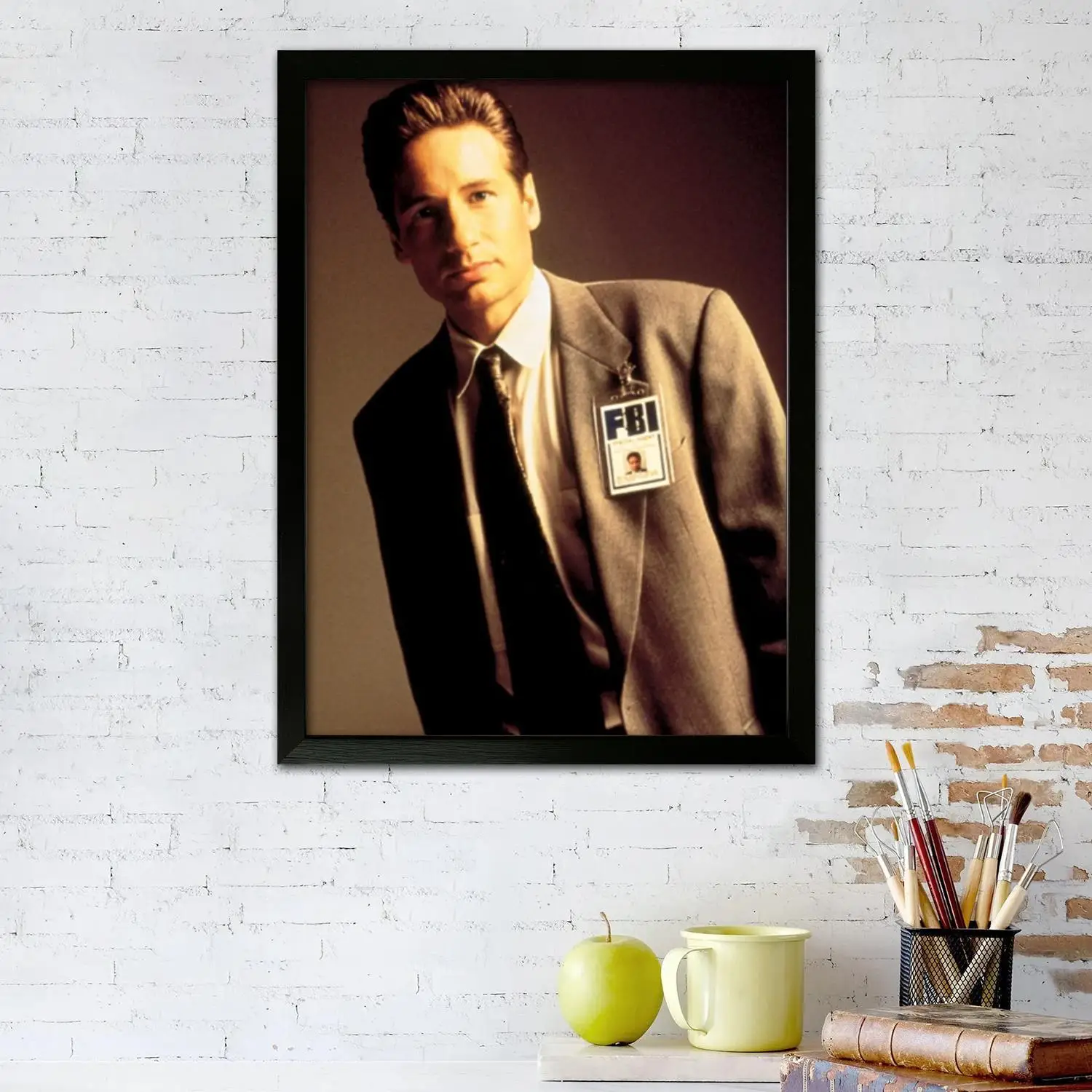 fox mulder Canvas Art Poster, Wall Art, Picture Print, Modern Family, Bedroom Decor, Posters,Decorative painting