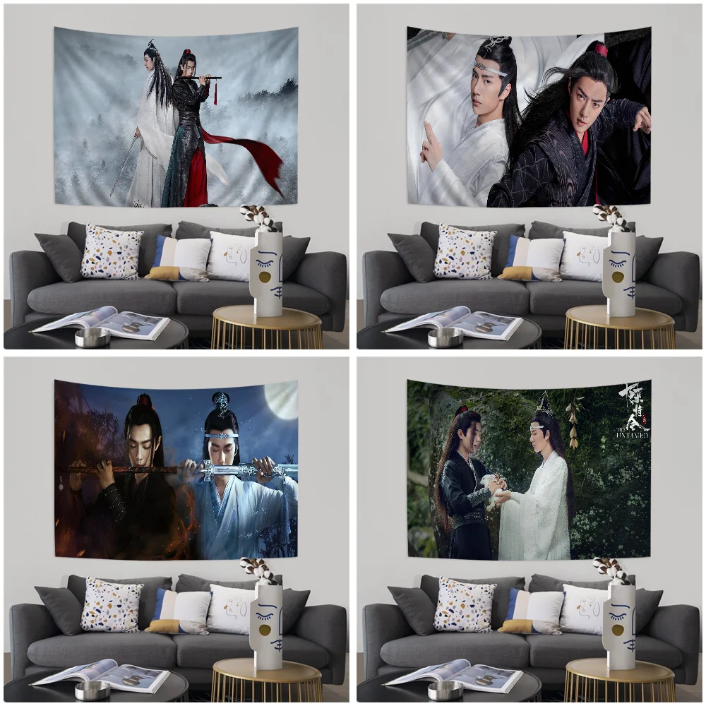 The Untamed Xiaozhan Wang YiBo Chart Tapestry For Living Room Home Dorm Decor Art Home Decor