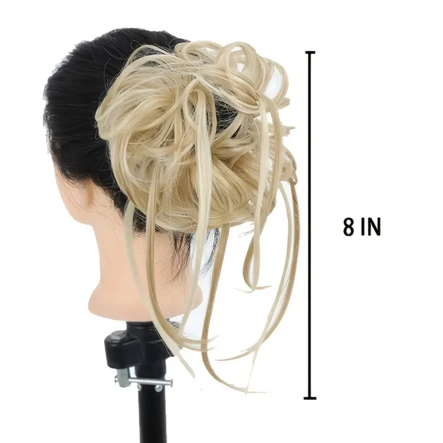 Extra Long and Perfectly Tousled Messy Bun Hairpiece Extensions for Women and Girls - Elastic Band Hair Wrap Ponytail Scrunchies