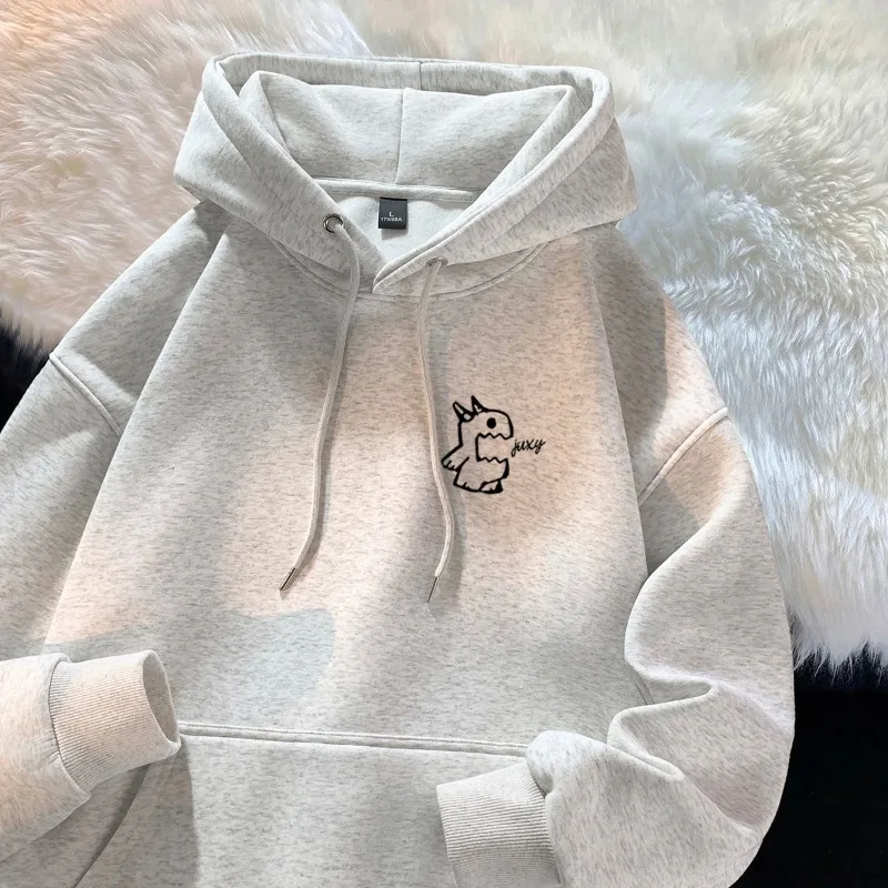 Men's Spring Autumn Hoodie 2026 Fashion Brand Personalized Monster Print Top Multi-Functional Casual Streetwear