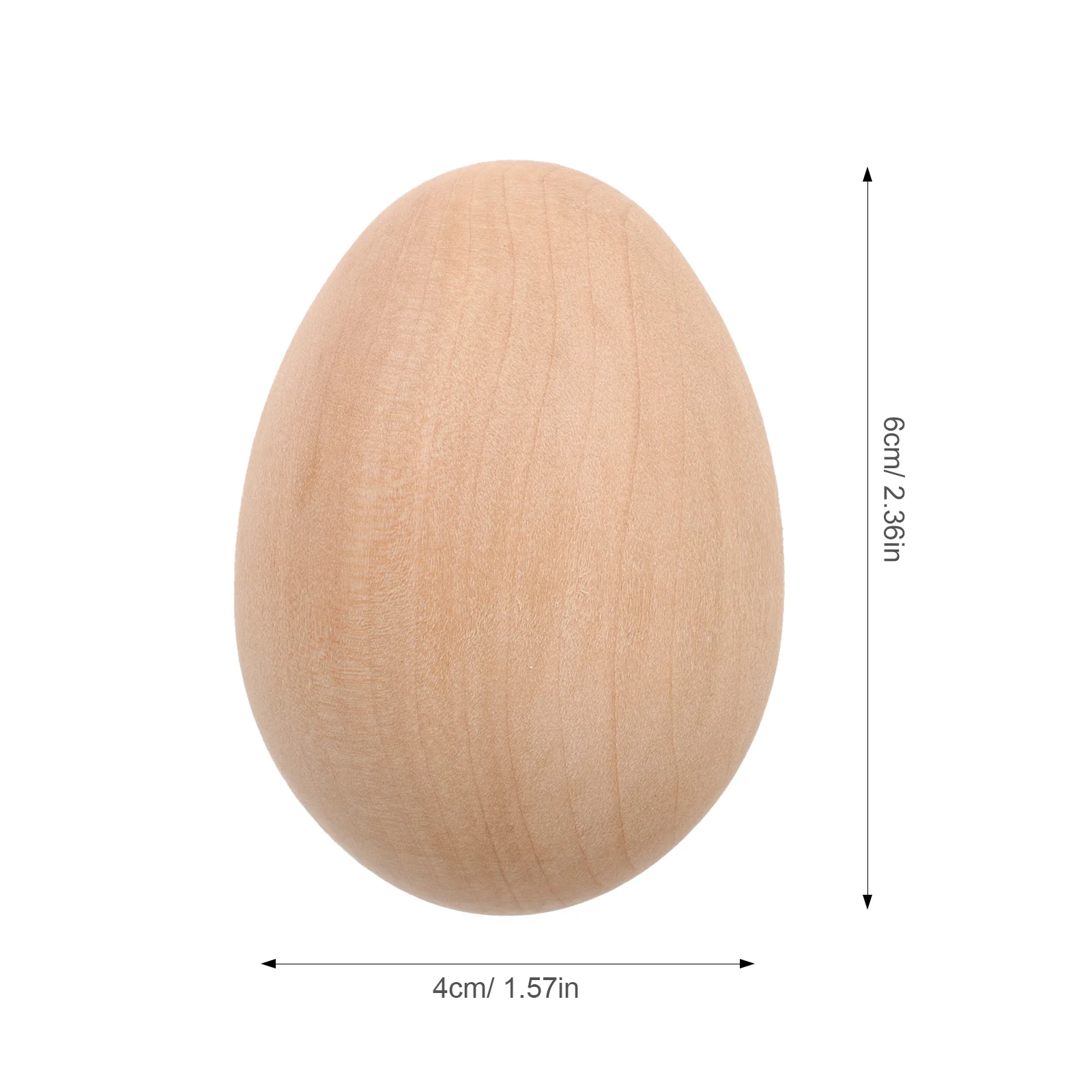 6Pcs Simulation Fake Eggs Unfinished Wood Eggs for Craft Painting DIY Wood Egg Decorations Party Supplies Art Supplies