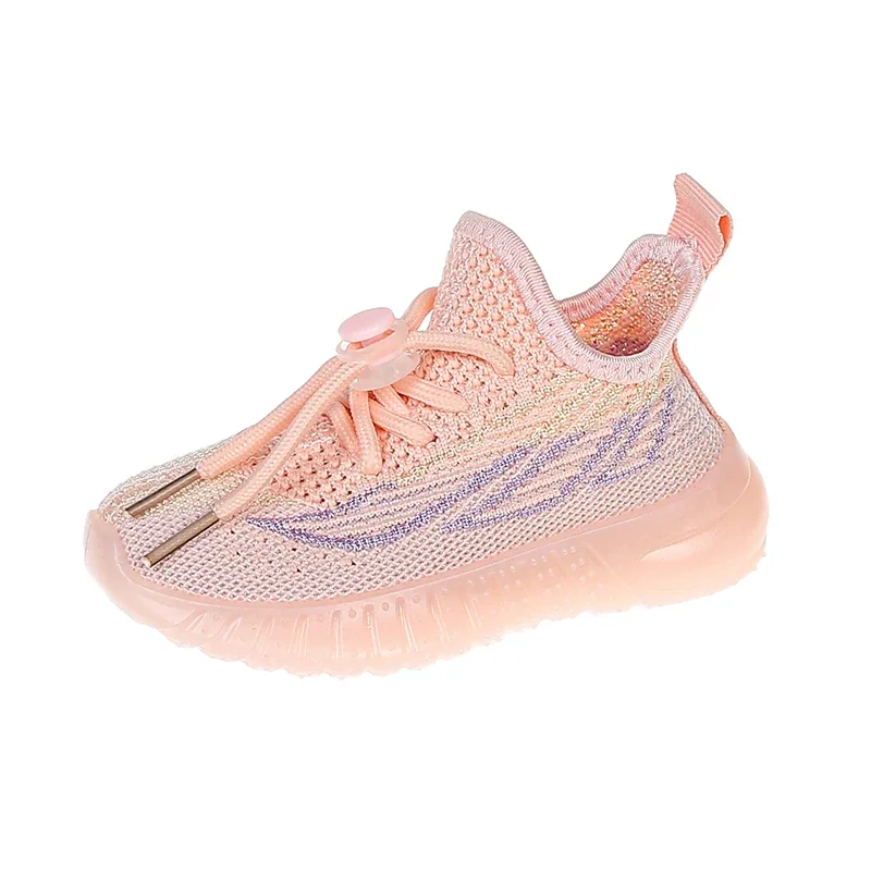 Leichte Kokosnuss-Schuhe für Jungen und Mädchen, Kinder-Sneaker für Frühling und Herbst, Weiche Atmungsaktive Laufschuhe, Gestrickte Mesh-Sportschuhe für Kleinkinder und Teenager – Detail 4