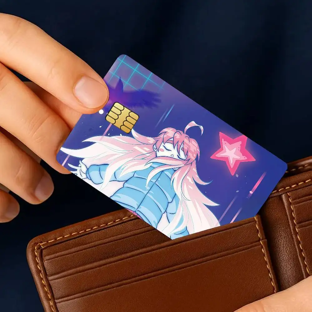 Game C-Celeste-S Credit Card Stickers Skin for Bank Debit Decorative Protection 4PCS Anti-scratch Waterproof