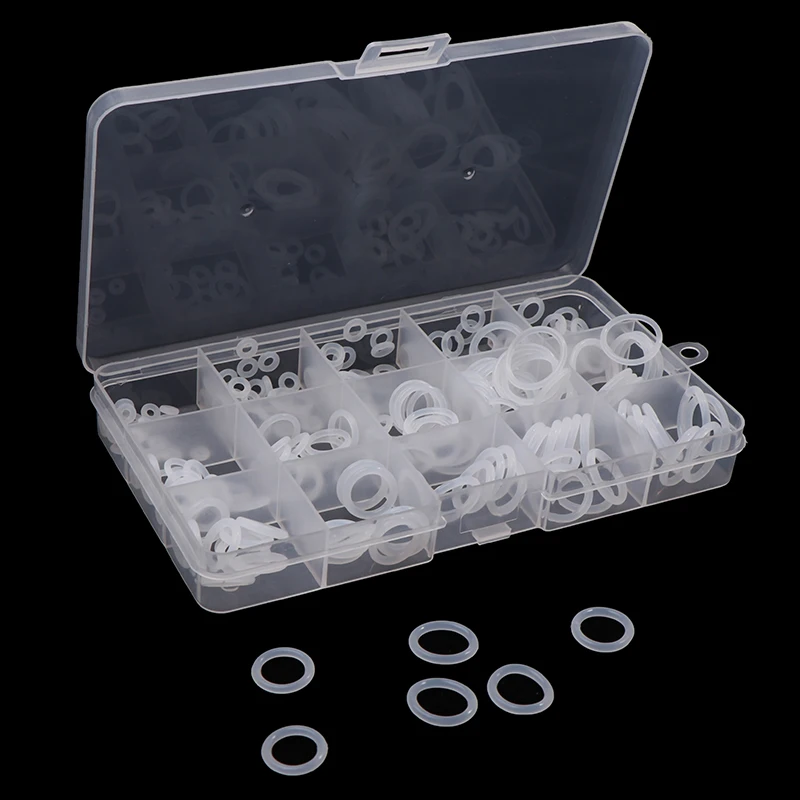 225pcs/box Silicone Seal O-ring NBR Seal Ring Kit Nitrile Rubber NBR O-Ring Gasket Sealing Ring O Rings Rubber Kit Set