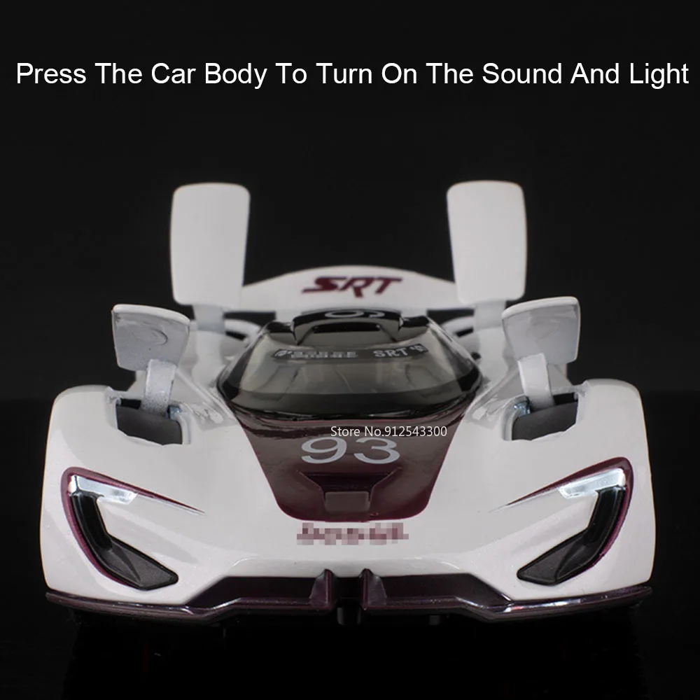 مقياس 1:32 SRT توماهوك XVGT رولز رويس داون سبيكة سيارة لعبة مجسمة ضوء الموسيقى التراجع نماذج السيارات الخارقة الاطفال سطح المكتب الحلي