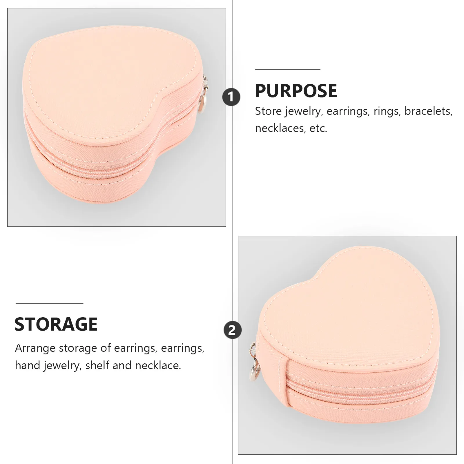 

Elegant Jewelry Box Organizer Earring Case Portable Storage for Necklace Rings Fine Craft Women Girls Gift Jewelry Storage Box