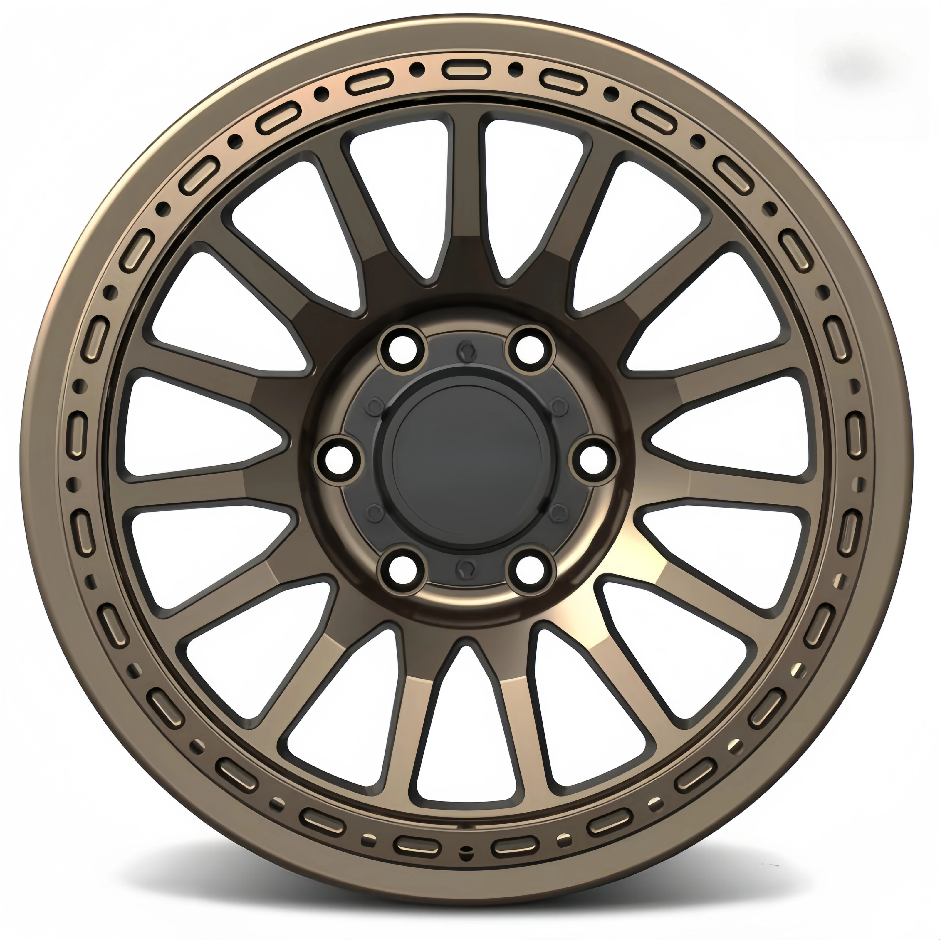 DW Forged Aluminium Alloy Beadlock Rims Bronze Multi-spoke Pickup Suv Wheels 18-26Inch for Toyota Car