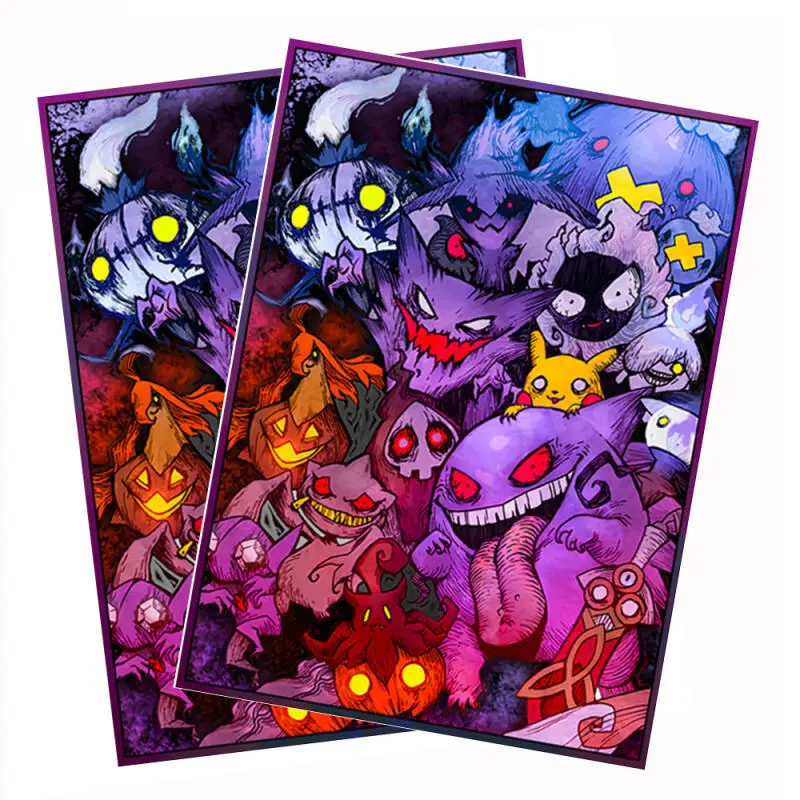 60-pecas-conjunto-capas-protetoras-para-cartas-flash-gastly-gengar-haunter-colecao-de-cartas-de-jogo-de-anime-presente-brinquedo-66-91mm