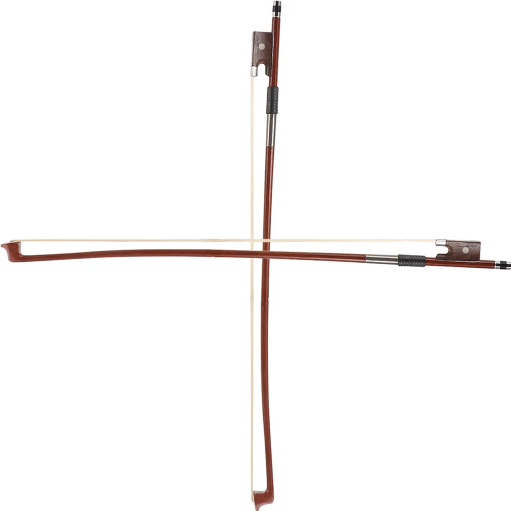 

2pcs Violin Bow 1/8 Size Horse Hair Practice Bow for Beginners Wood Made Violin Parts Replacement