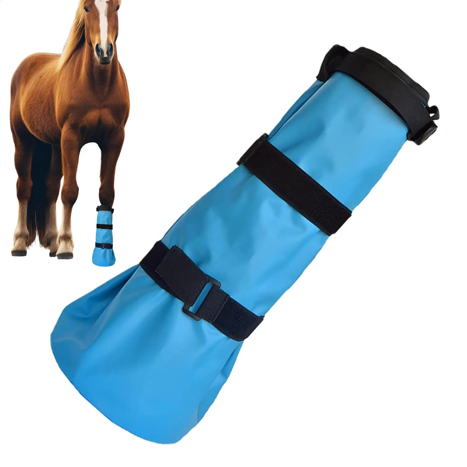 حافر الأحذية الحوافر الرعاية دلو مع وسادة إيفا حافر تمرغ حقيبة مع الأشرطة للمراعي المستقرة مزرعة مزرعة عرض الرعاية اليومية
