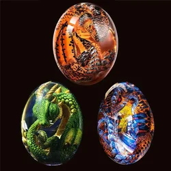 Crystal Transparent Resin Statue Dragon Egg  Dinosaur  Souvenir  Craft Luminous Handmade  s Home Decor Gift