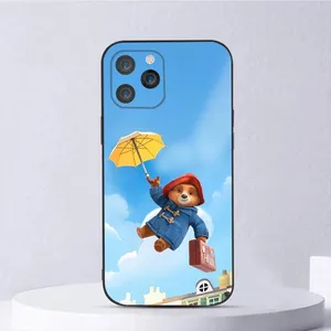 Silikon, yumuşak, siyah, iPhone, ayı, P-Fail, sevimli, kutu, telefon, 13, 14, 12,11,Artı, Pro, Max, XS, X, XR, SE, Mini, 8, 7 En çok satılan 12, doldurulmuş su samuru-no. 10