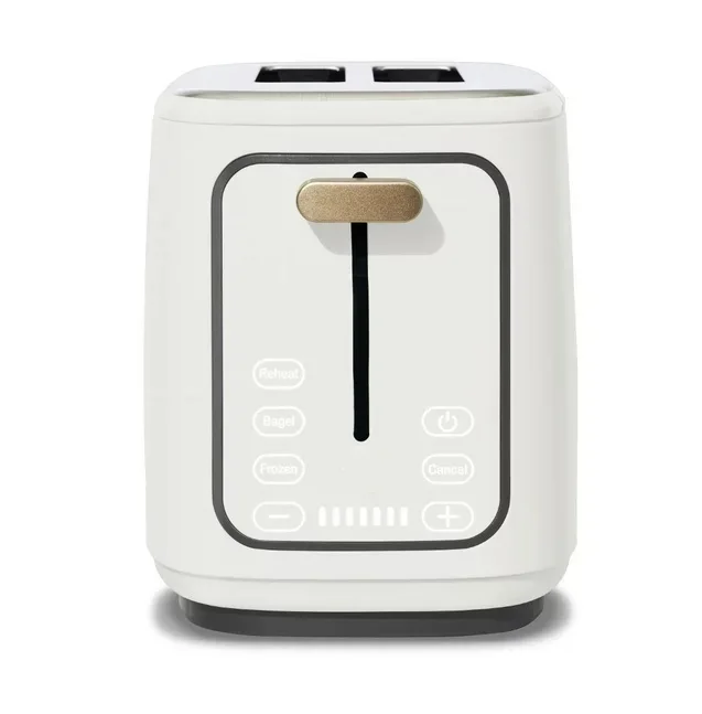 

2-Slice Toaster with Touch-Activated Display, White Icing by Drew Barrymore