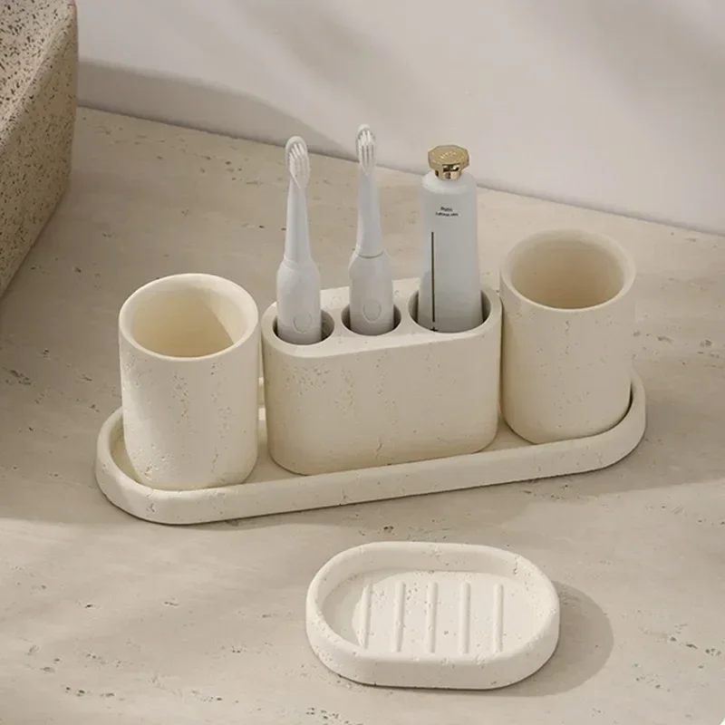 Sandston Toothbrush Holders Modern Toothpaste Holders Minimalism Organizer Storage Rack Bathroom Accessories Things for The Home