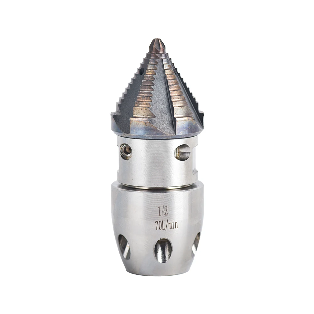 3/8 1/2 M22 3/4 High Pressure Rotating Nozzle with 16/20/25mm Hose Barb Sewer Dredging Nozzle Dredging Tool