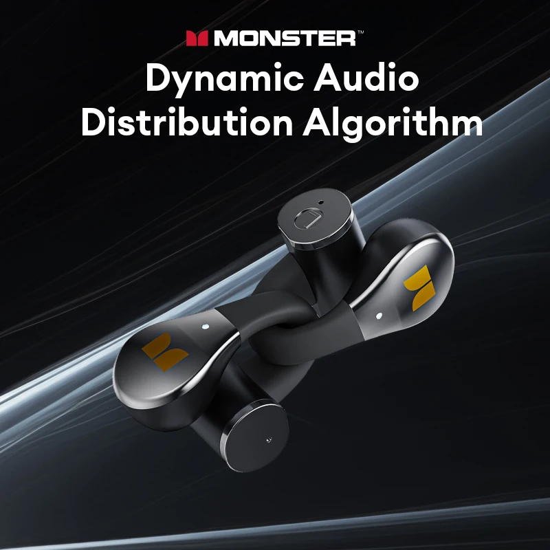 Choice Monster MQT60 OWS Bluetooth V5.4 Earphones Sensitive Touch Control Ear-clip Earbuds Large Battery Capacity Headphones