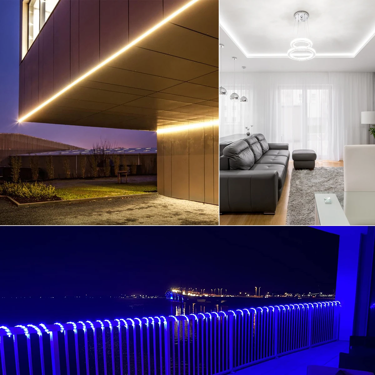 عالية مشرق LED قطاع ضوء 2835 مقاوم للماء 110 فولت الولايات المتحدة التوصيل 220 فولت الاتحاد الأوروبي التوصيل 120 المصابيح/م ضوء داخلي إضاءة خارجية غرفة مصباح ديكور #6