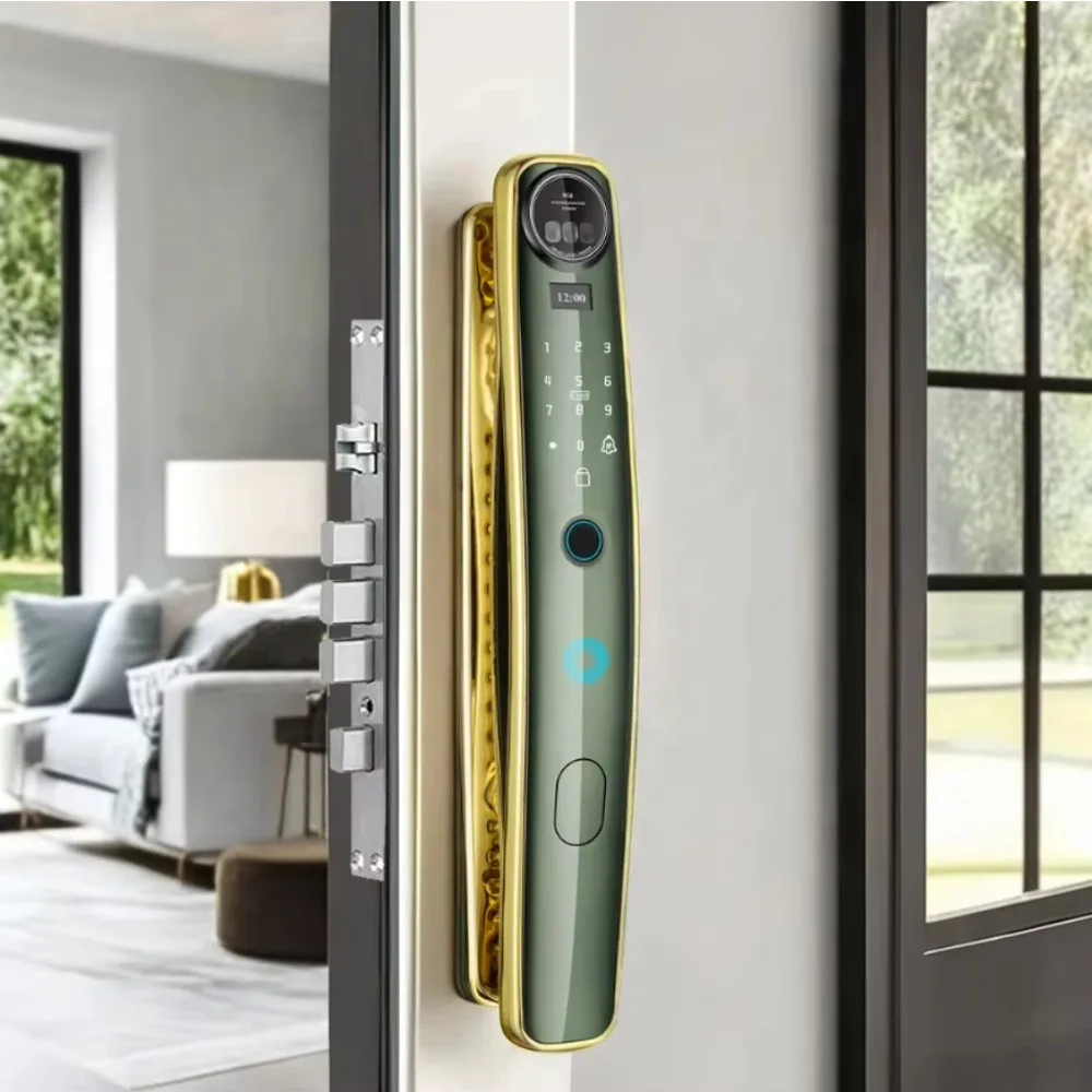 

Automatic Electronic Digital Smart Lock Tuya WIFI Remote Doorbell Key Card Fingerprint 3D Face Recognition Security Password