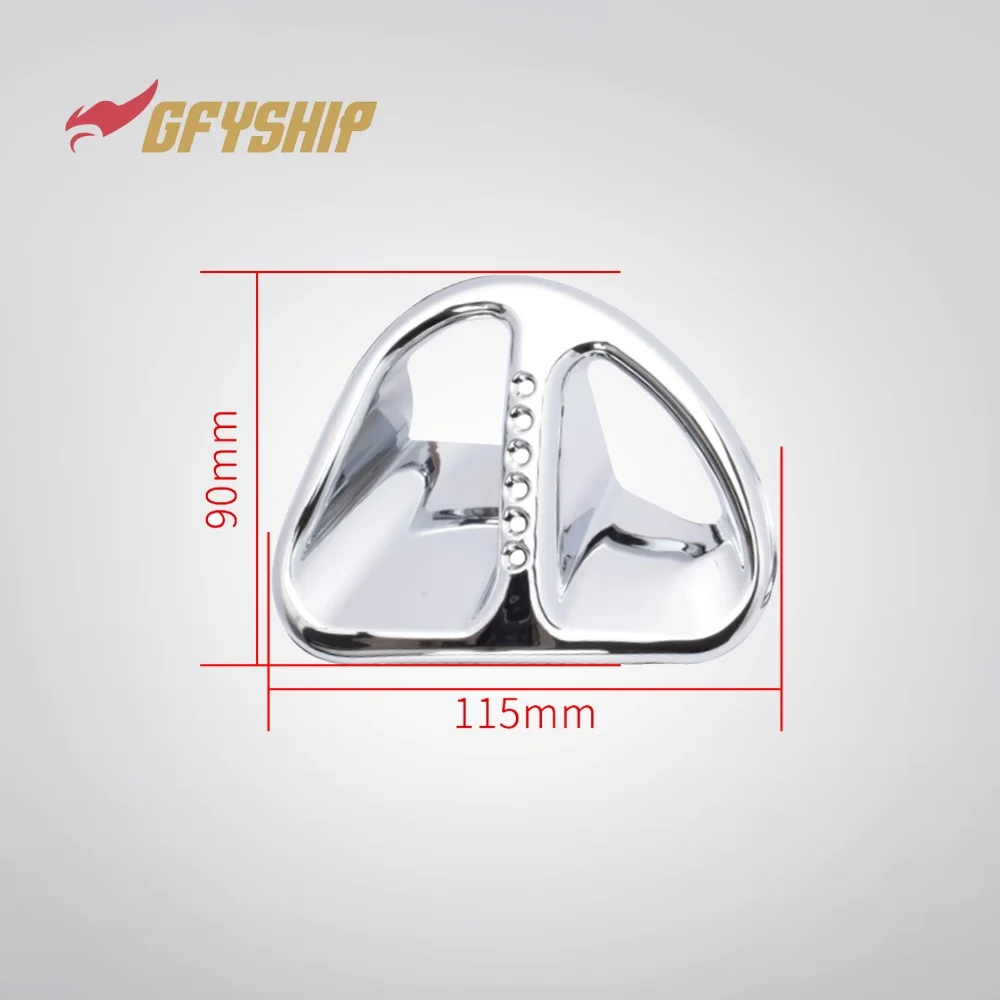 Motorcycle Self‑Adhesive Chrome Tank Vent Trim Covers For Honda GL1800 Goldwing 2001-2010
