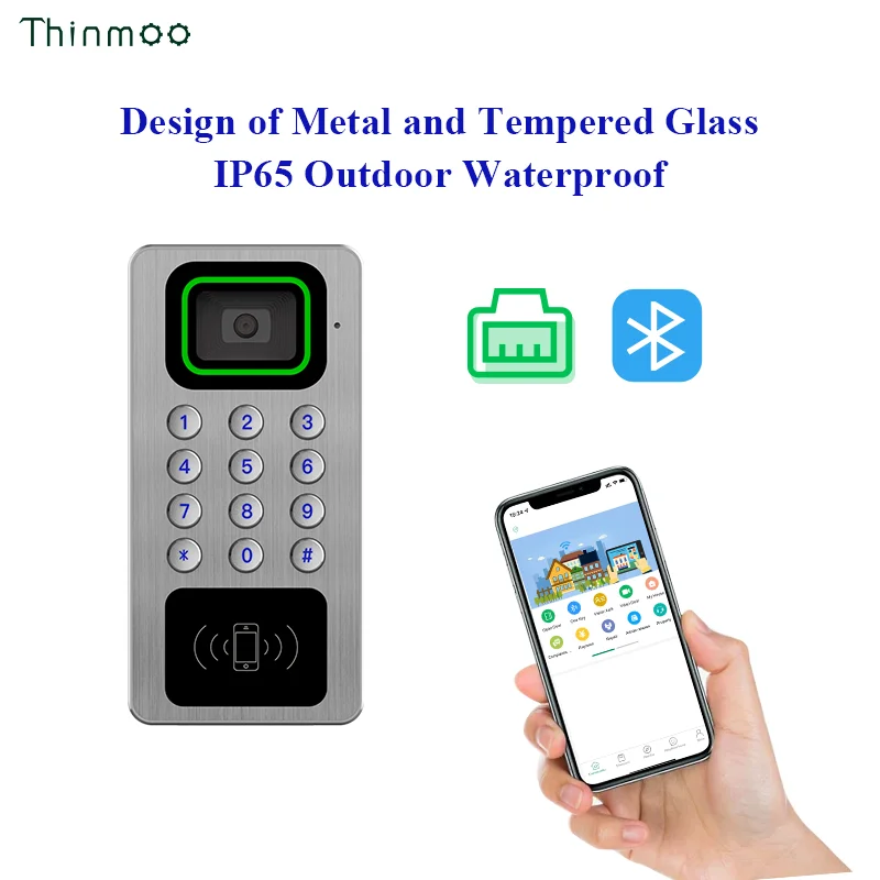 Thinmoo 2.8-inch Color Screen Visual Intercom Doorway Device Access Control System V530