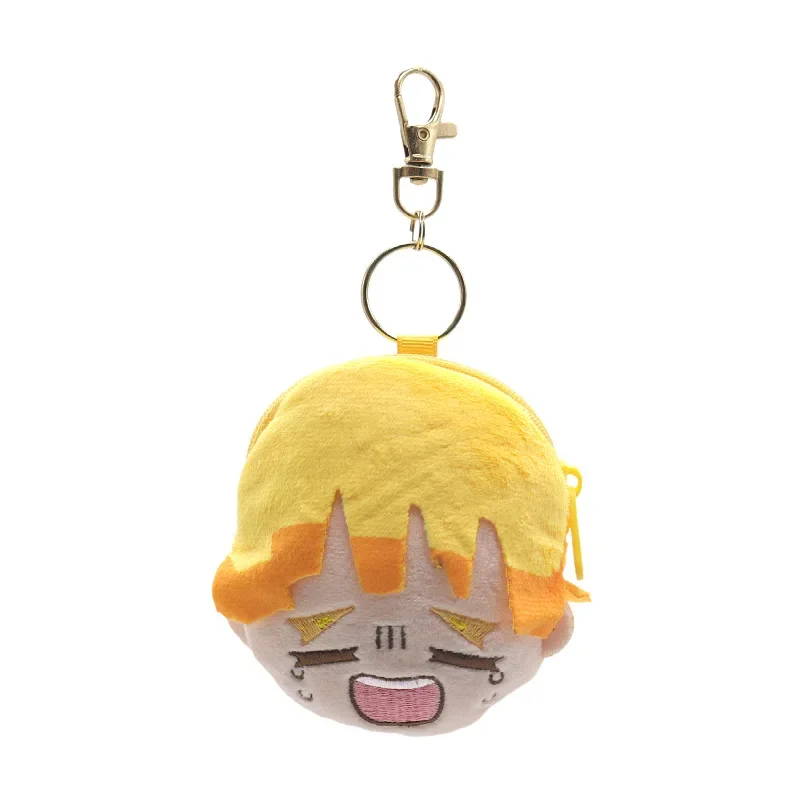 Anime Demon Slayer Periphery Kamado Tanjiro Giyuu Zenitsu Plush Toy Change Pack Keychain Card Pendant Kawaii Christmas Gift