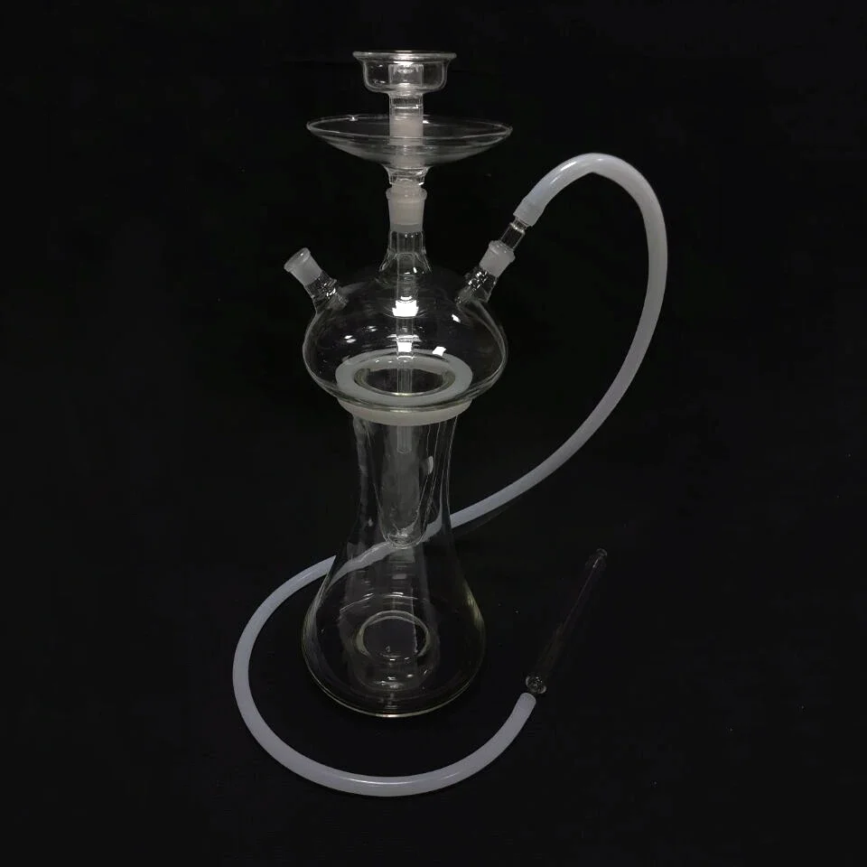 Wholesale High Quality Mushroom Shape Glass Hookah Shisha Glass Chicha Narguile with LED Lights