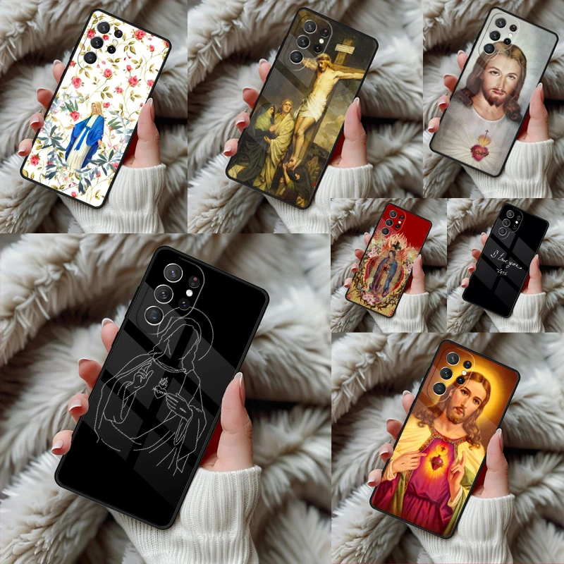 Faith Christian Religious Jesus bumper Phone Case For Samsung Galaxy S24 S25 S26 Ultra S22 S23 Plus S21 S20 FE Note10 TPU Cover