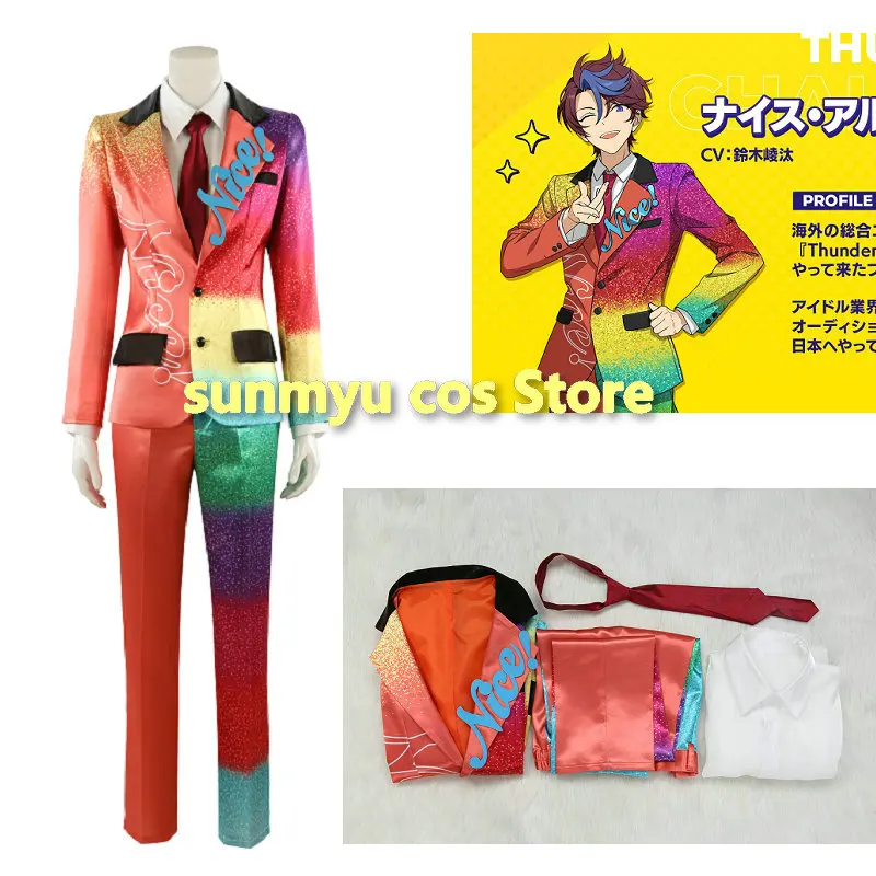 Ensemble Stars Nice Arneb Thunder  Cosplay Costume Custom Size Nice Suits