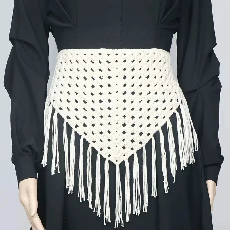Women Spring Summer New Triangle Strap Spicy Girl Fashion Match Scarf Waist Scarf Curtain Headscarf