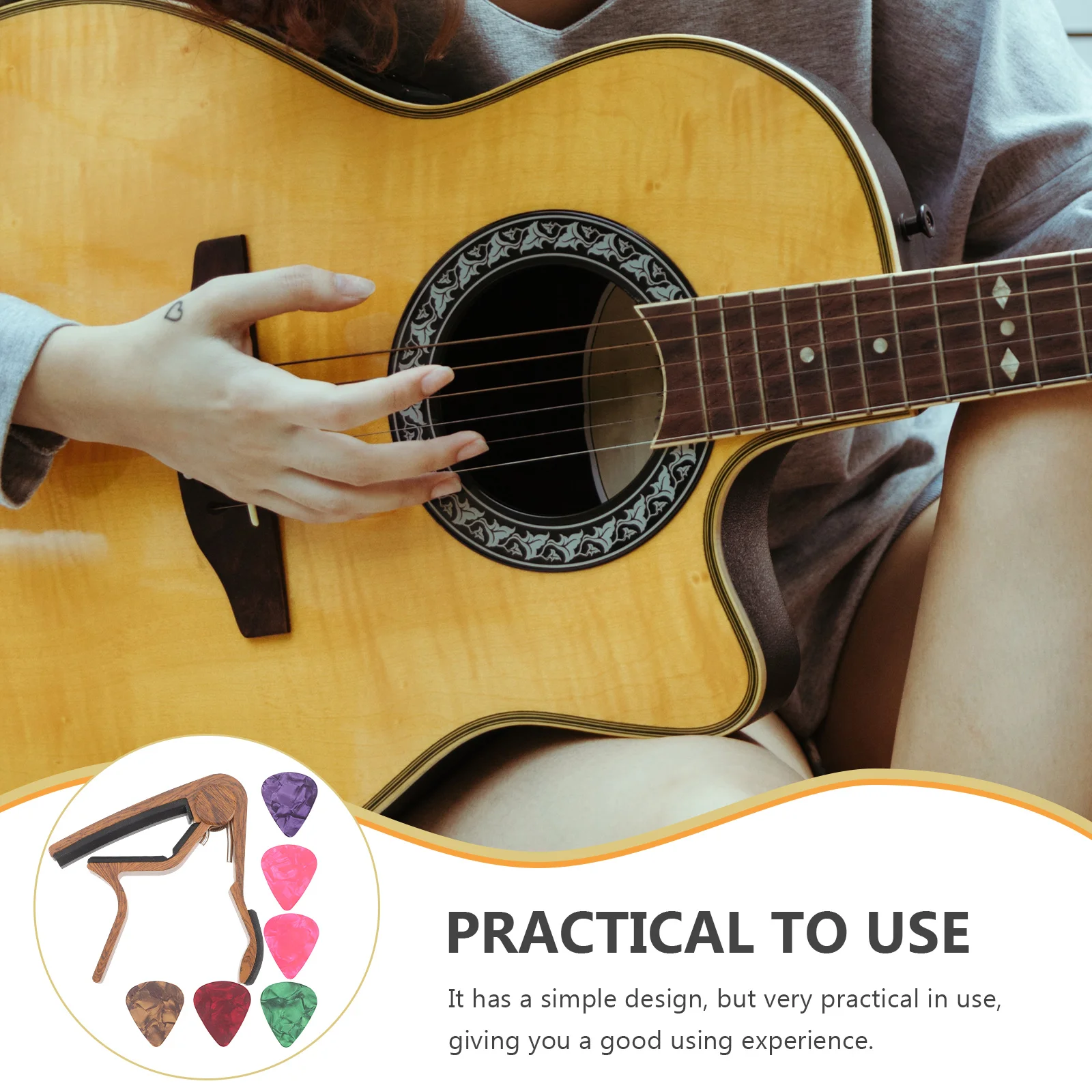 

Capo Pick Ukulele Picks for Acoustic Guitar Accessories Electric Accesories and