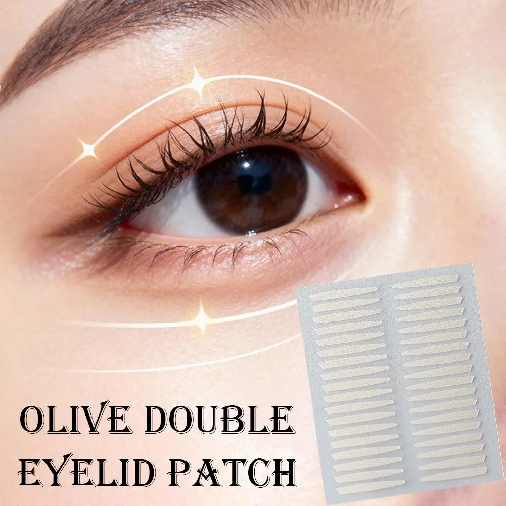 1 pièce/40 feuilles Autocollants en maille invisible, ruban adhésif pour paupières doubles, lifting des paupières, imperméable, auto-adhésif, dentelle en fibre, autocollant de maquillage pour les yeux