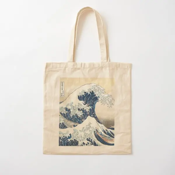 The Great Wave Of Kanagawa Of Hokusai Co  Canvas Bag Shopper Casual Travel Handbag Tote Ladies Fabric Fashion Unisex Foldable