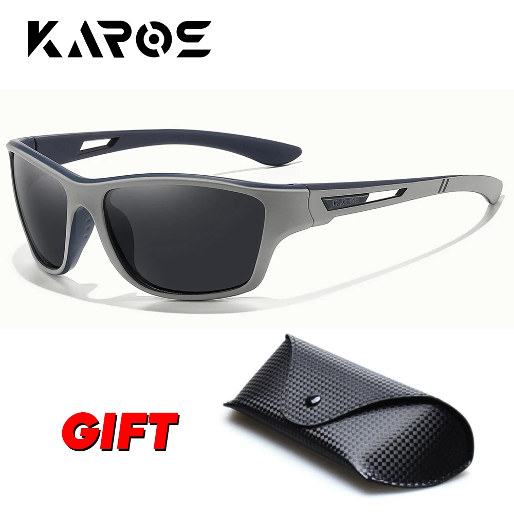 Karos Polarisierte Sonnenbrille Männer Frauen UV400 Sonnenbrille Angeln Radfahren Brille Outdoor Baseball Softball Sport Fahren Brillen