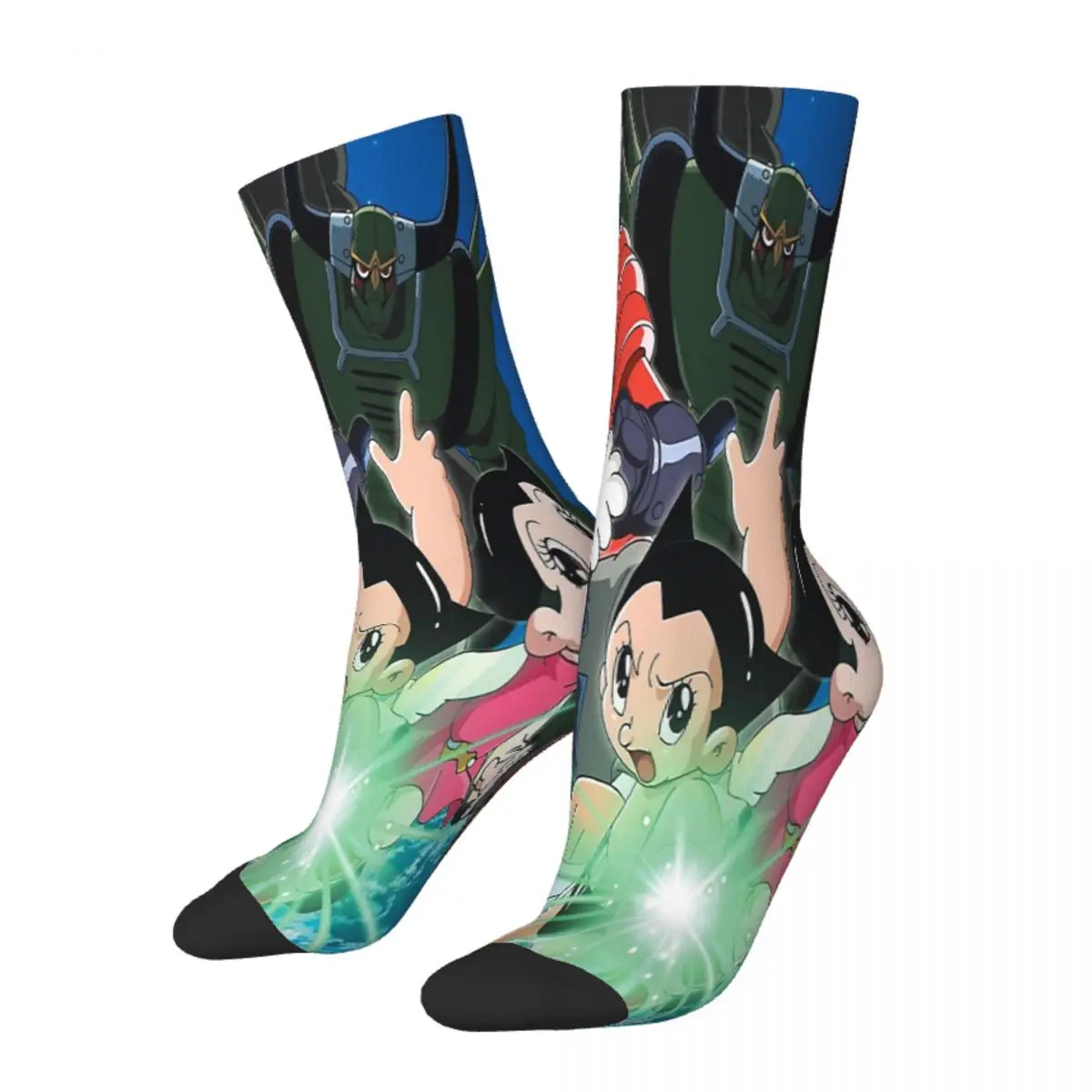 Robot Superhero Manga Anime Mighty Atom Astroboy Tetsuwan Atom Socks Male Mens Women Winter Stockings Polyester