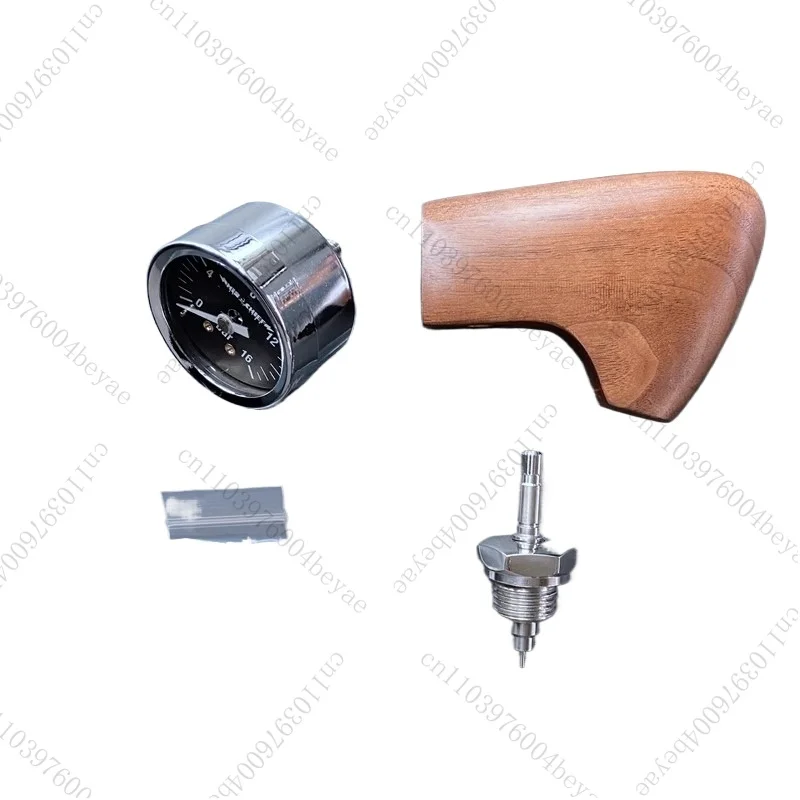 

Coffee machine variable pressure needle flow limiting valve lever pressure gauge