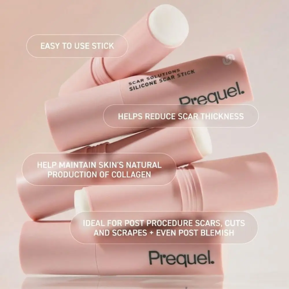 60% Silicone Silicone Scar Stick Thick Solid Velvety Film Scar Treatment Stick Centella Asiatica Extracts Vitamin E Infused