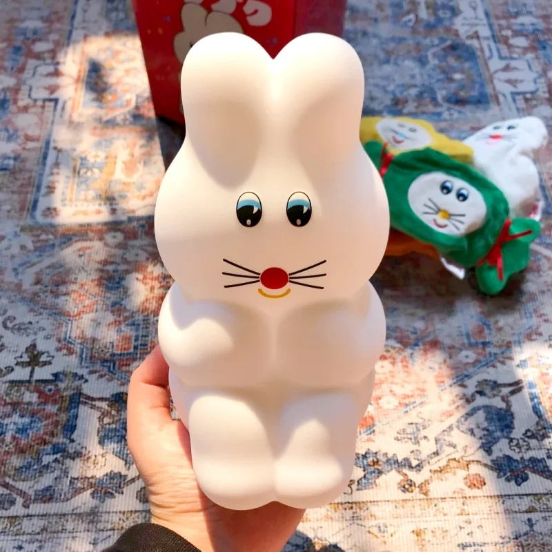 

Kenelephant Munyu Japanese Rabbit Ambient Light 18.5cm Soft Touch Color Changing USB Charging Night Light Decor Figurine
