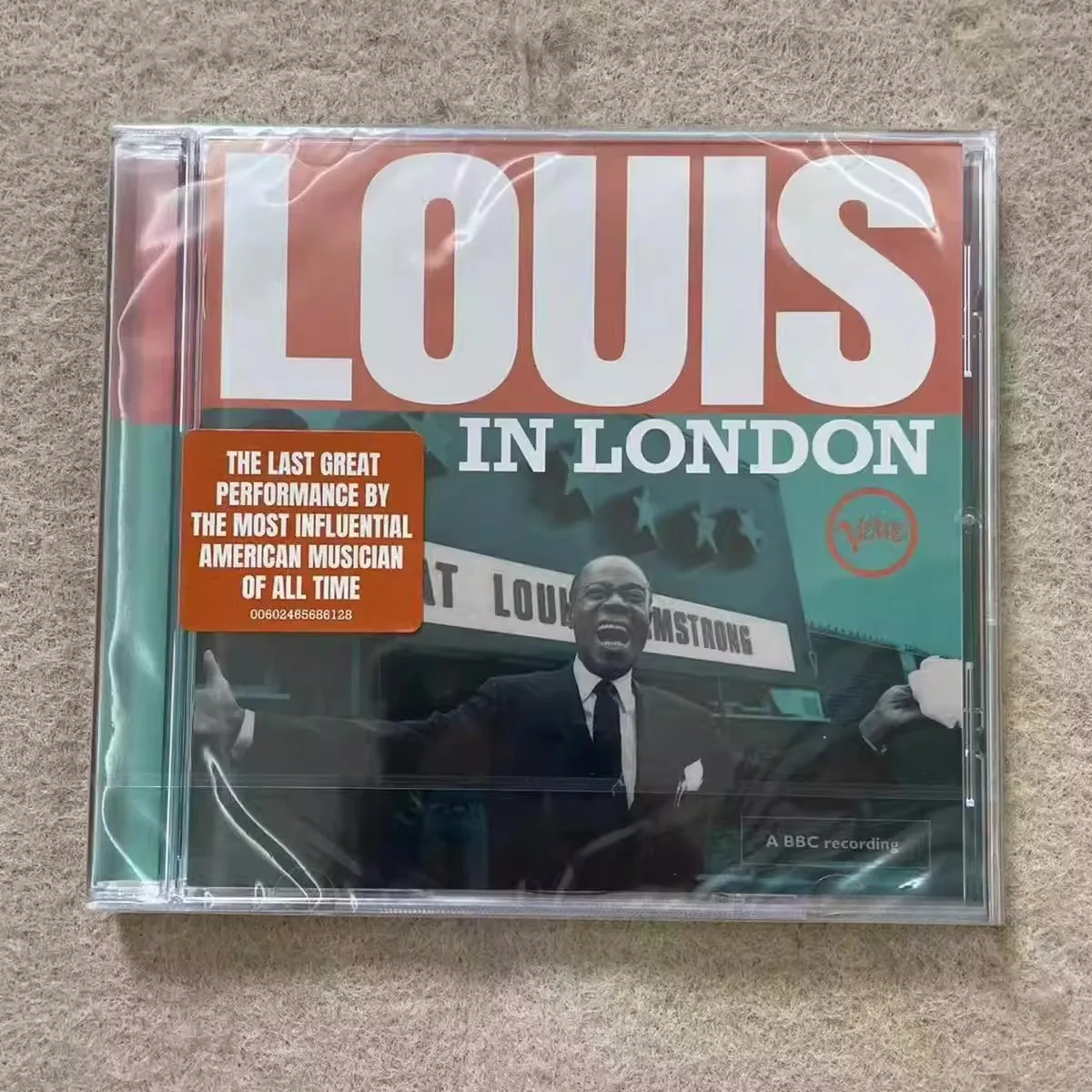 

Louis Armstrong Louis in London – Classic Jazz Live Recording Album BBC Historic Performance Jazz Collectible