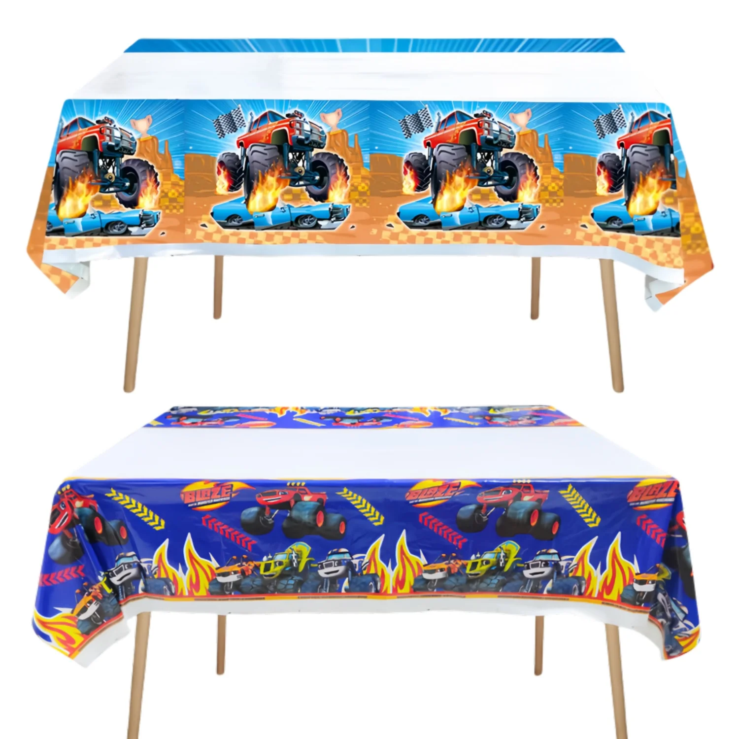 

Blaze And The Monster Machines Tablecloth Birthday Party Decor Disposable Tableware Table Cover Baby Shower Kids Party Supplies