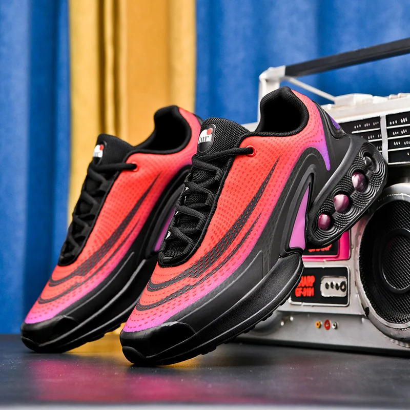 جديد الرجال احذية الجري 2025 موضة وسادة هوائية أحذية رياضية رجالية تنفس شبكة حذاء كاجوال للجنسين أحذية تنس 37-46 الحجم