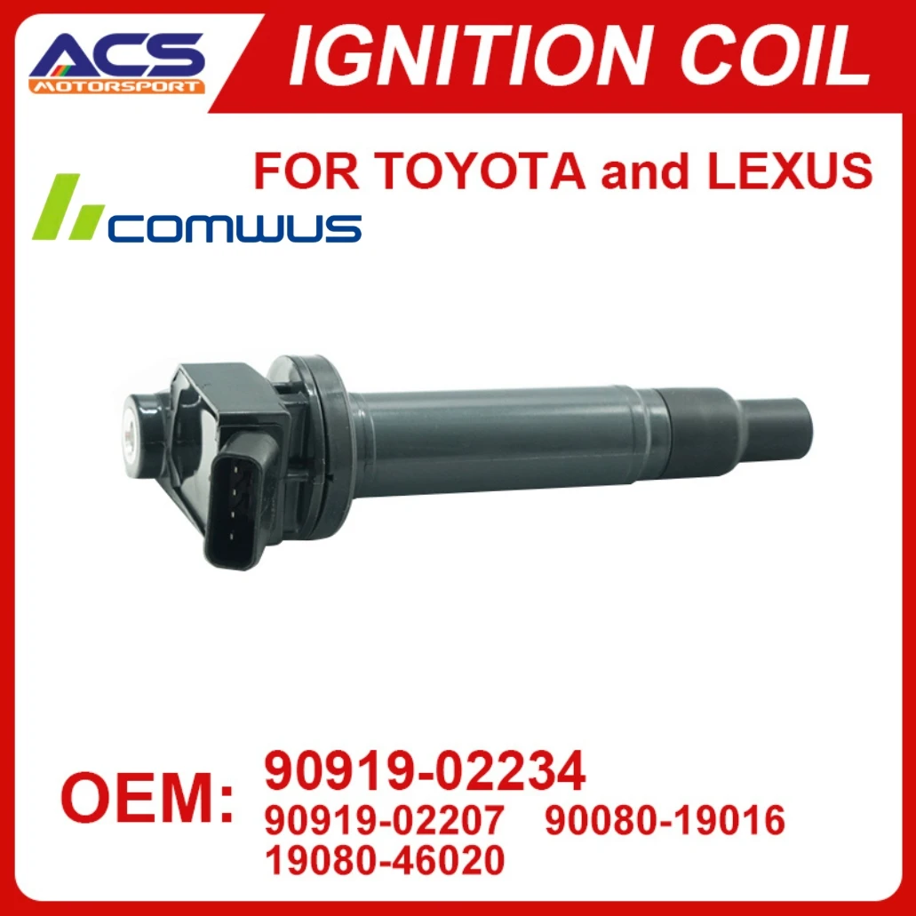 

1pcs Lgnition Coil Pack Compatible with Toyota Camry Avalon Highlander Sienna Lexus ES300 RX300 3.0L 3.3L V6 Replacement