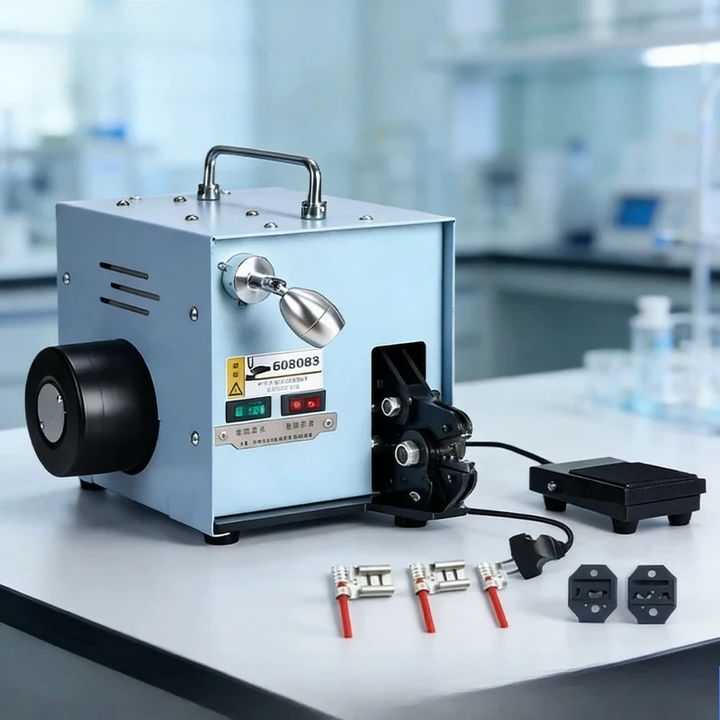 

Electric Terminal Crimper Crimping Machine for DuPont/Tubular/Pre-insulated/Bare Terminal Crimper 0.25-6mm² Die Crimping Tools
