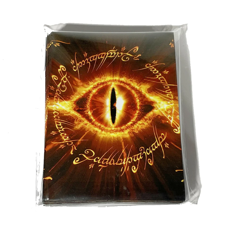 60 PCS 66x91mm Printing Card Protector Eye of The Ring Anime Cards Sleeves Magic Color Card Cover for MTG/PKM/YGO Game Cards