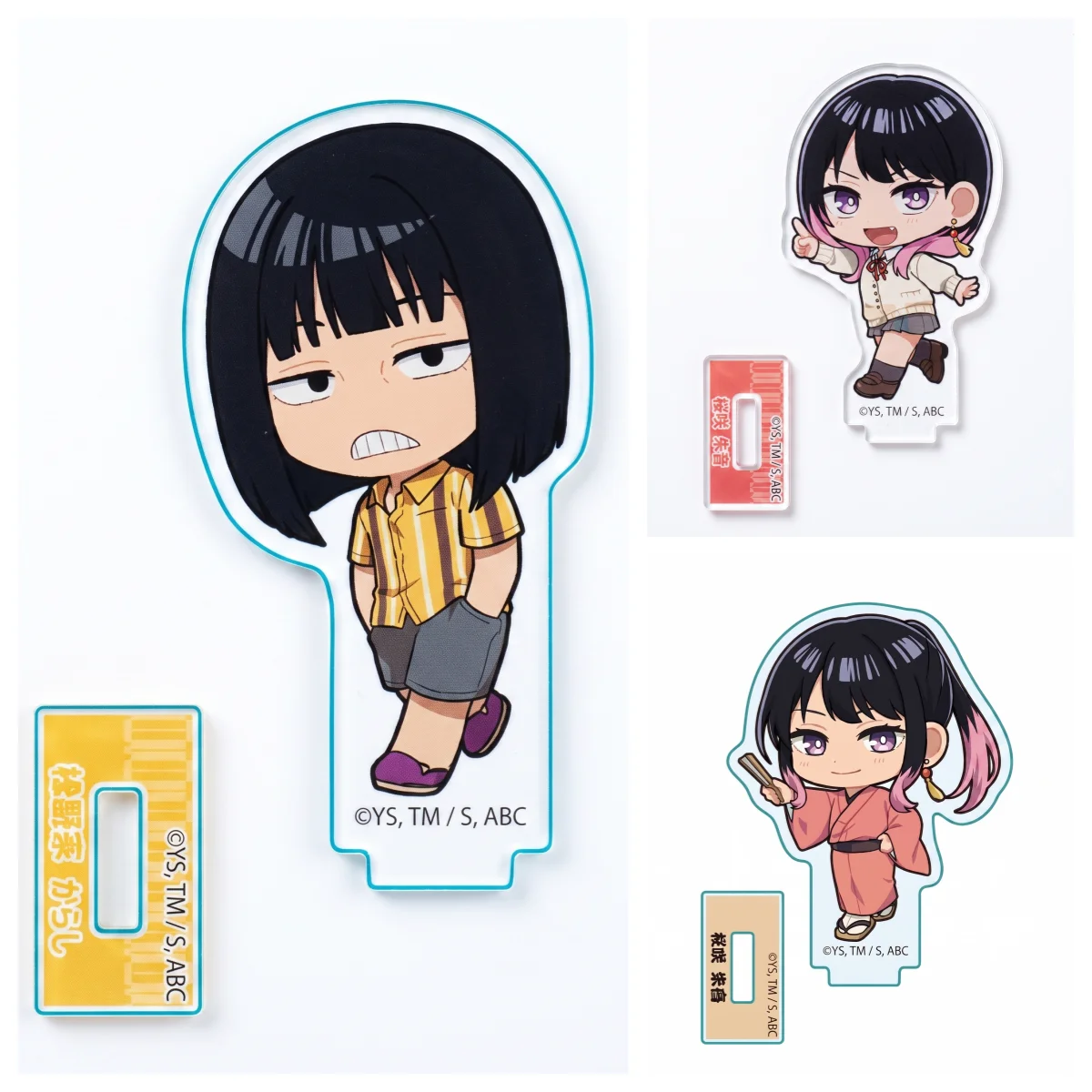 Anime Akane-banashi Cute Chibi Acrylic Stand Display Figure Mini Model Plate Table Sign Board Room Ornament Gift keychain