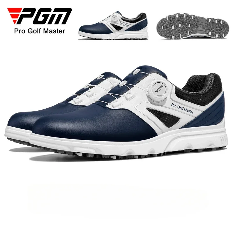 PGM Golf Shoes Male Rotating Shoelaces leisure Sports Sneakers Non-slip Trainers Waterproof Breathable Golf Shoes XZ304