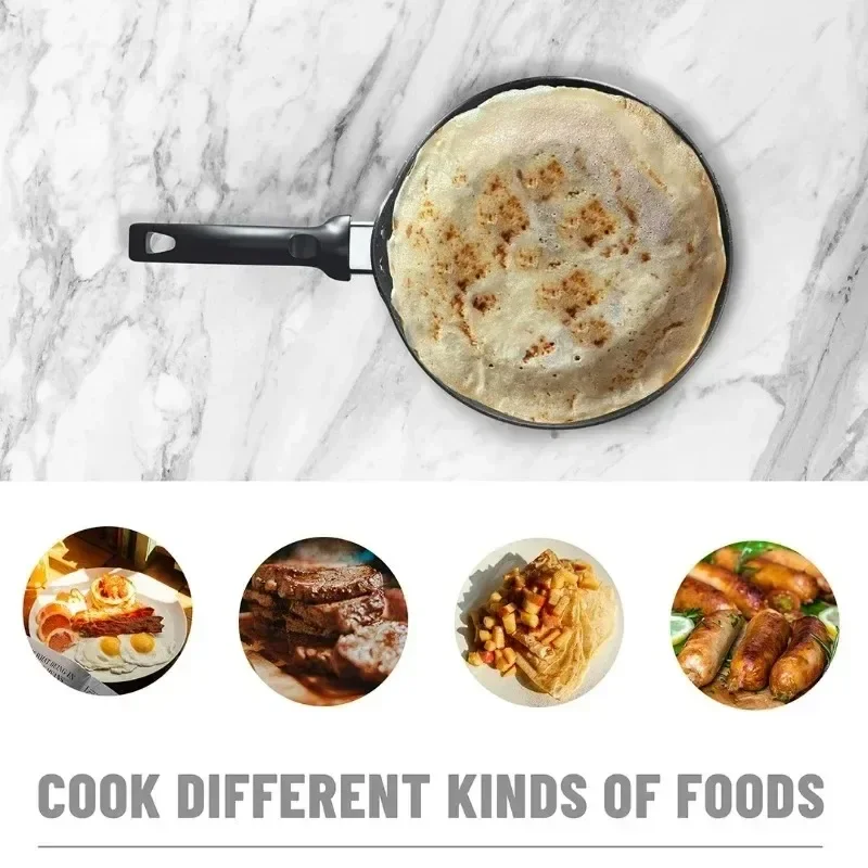 Home Kitchen 10/11inch Frying Pan Nonstick Toxin Free Coated Cookware Skillets Breakfast Pizza Steak Fried Egg Pots Pancake Pan