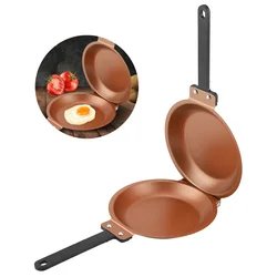 New Double Sided Pancake Pan Non stick Frying Pot Cookware for Kitchen Omelet Steak Ham Pans Kitchen Utensils Cooking Pot